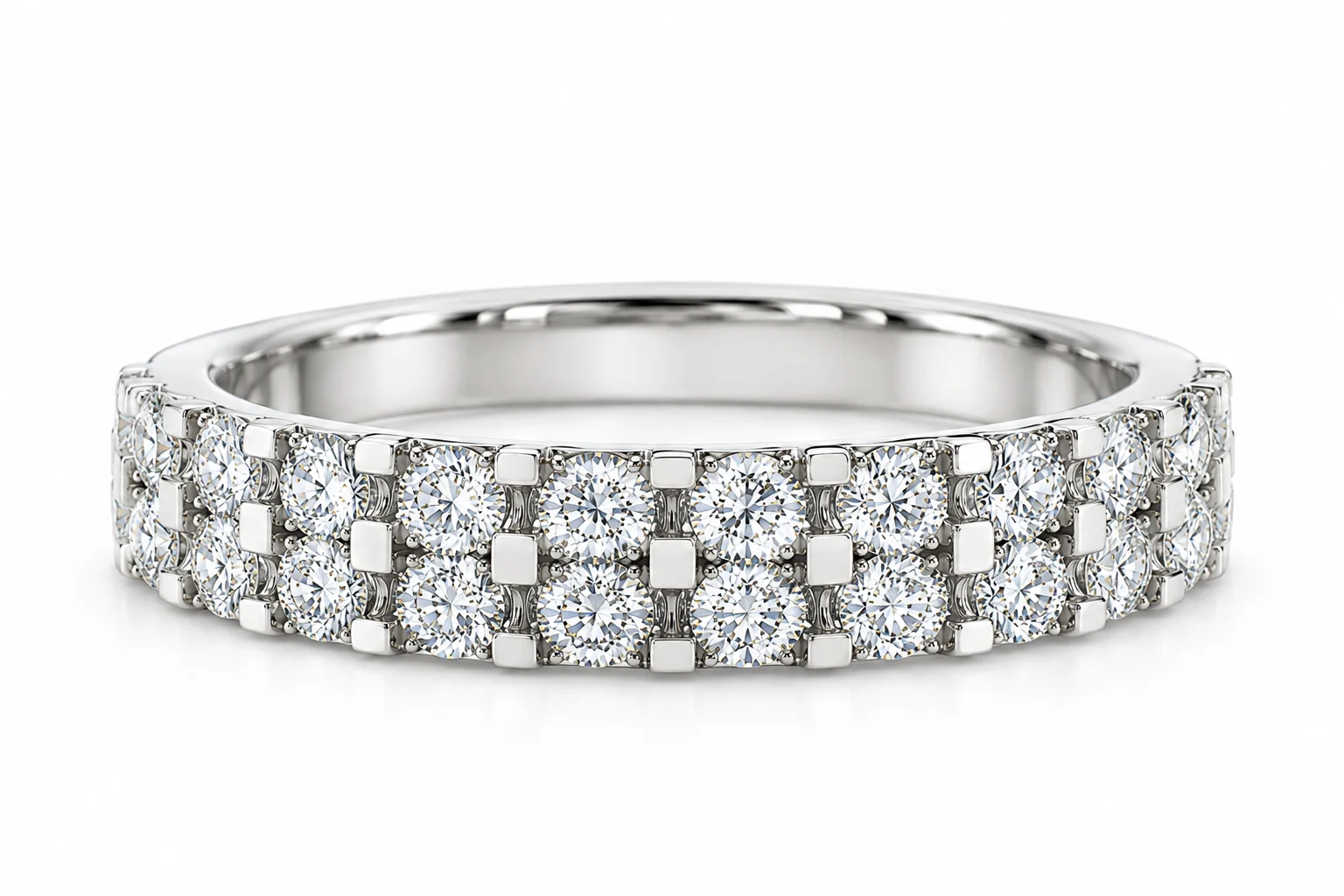 18ct White Gold Diamond (Lab Grown) Eternity Ring