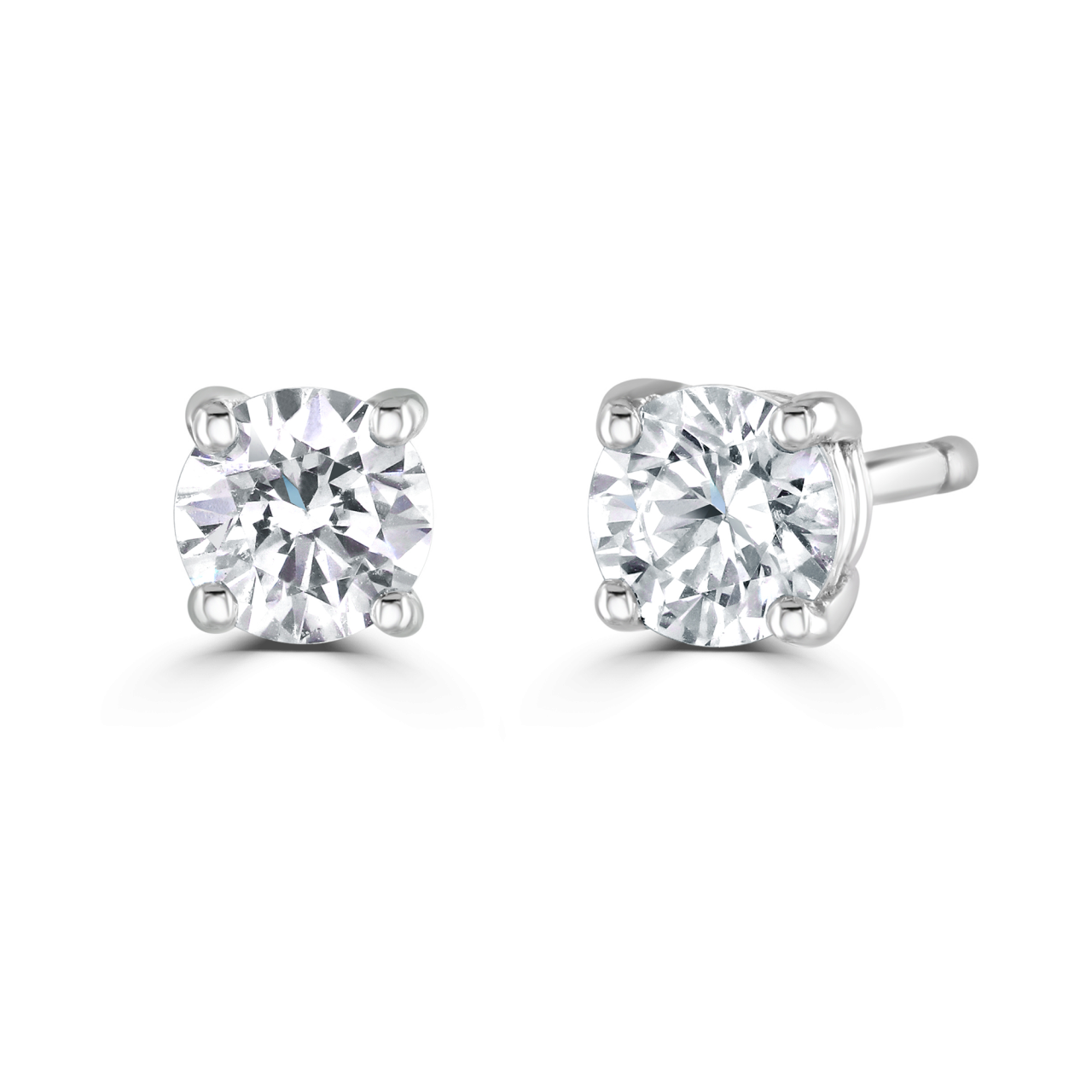 9ct Diamond Stud Earrings, 0.40ct