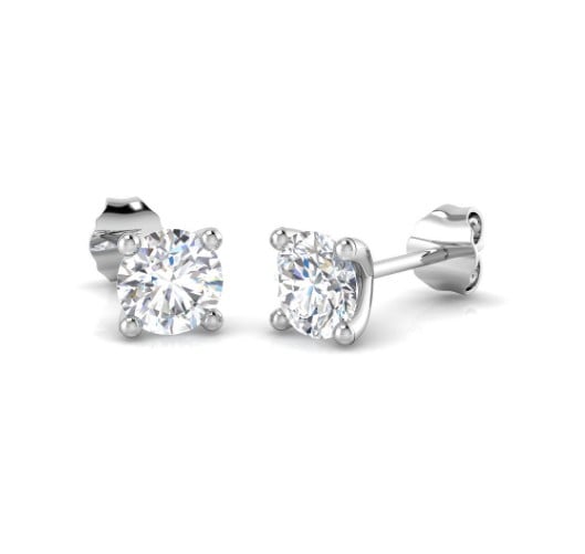 Rivoli 9ct Diamond (Lab-Grown) Solitaire Earrings