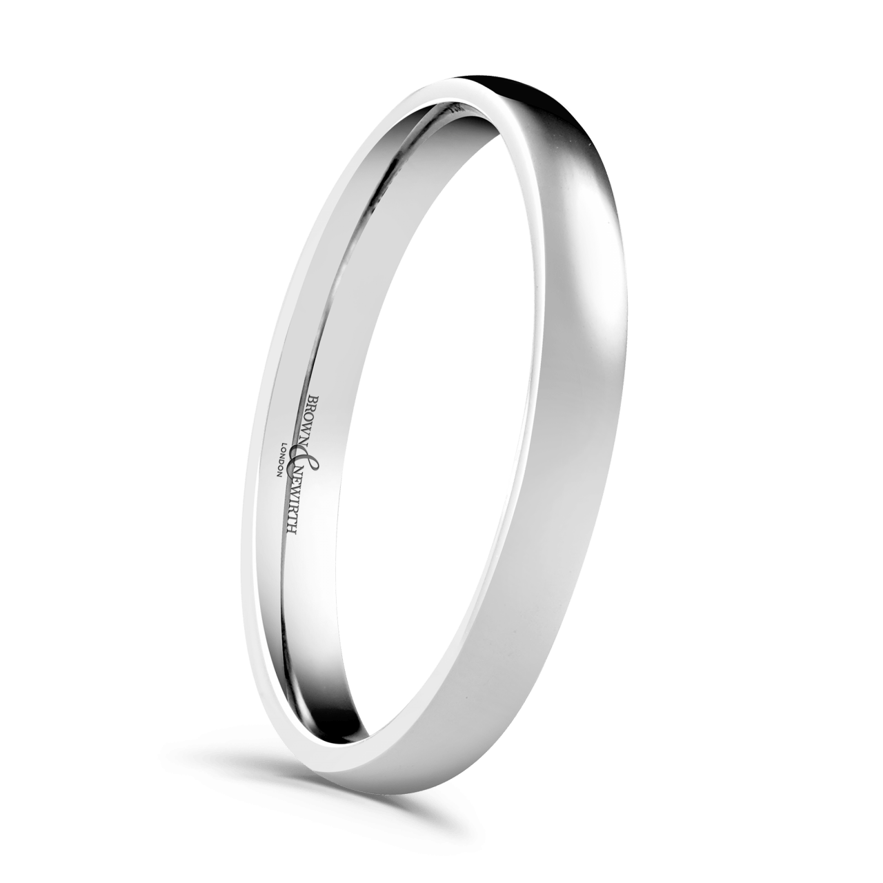 Brown and Newirth Simplicity Classic Court Gents Wedding Ring : XN-2.5