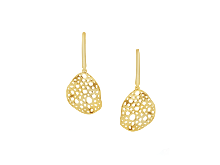 9ct Yellow Molton Gold Earrings