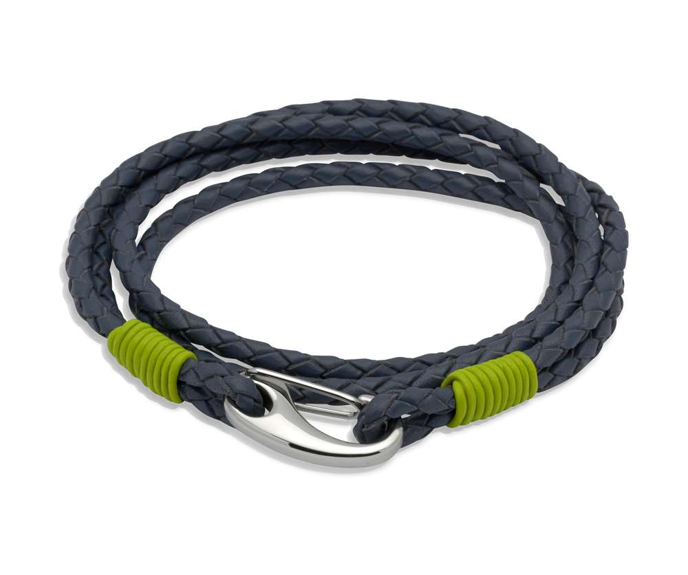 Unique and Co Black Leather Engravable Bracelet : 0904242