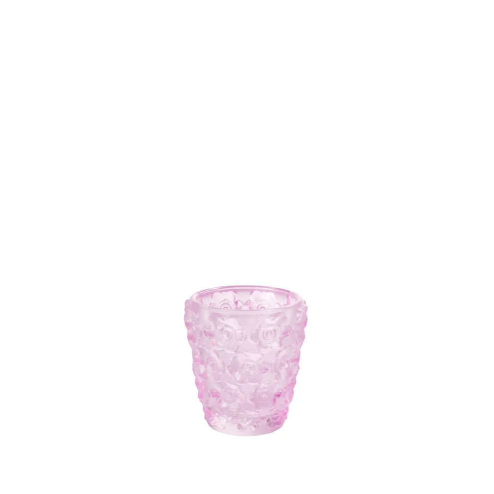 Lalique Anemones Votive (Candle Holder), Pink Lustre Crystal : 10801800
