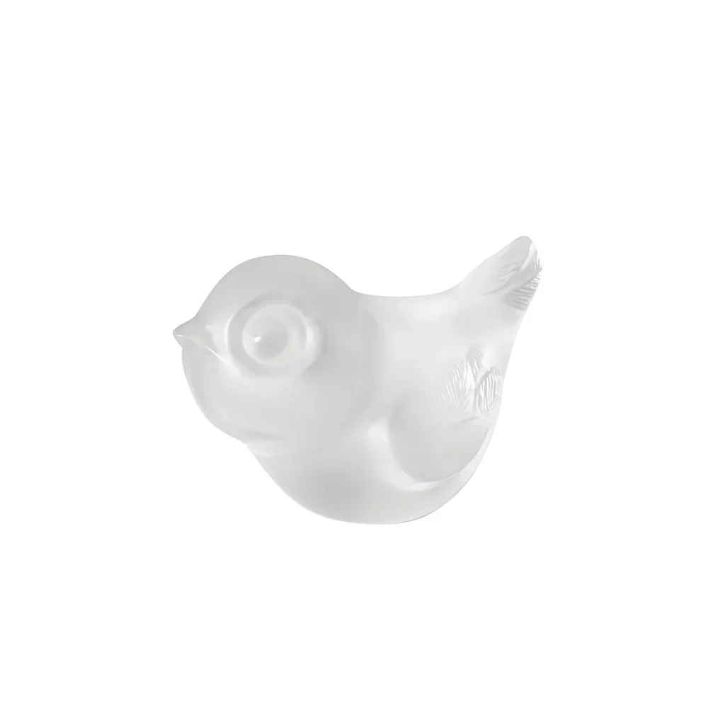 Lalique Piou-Piou Head Up Sculpture Clear crystal