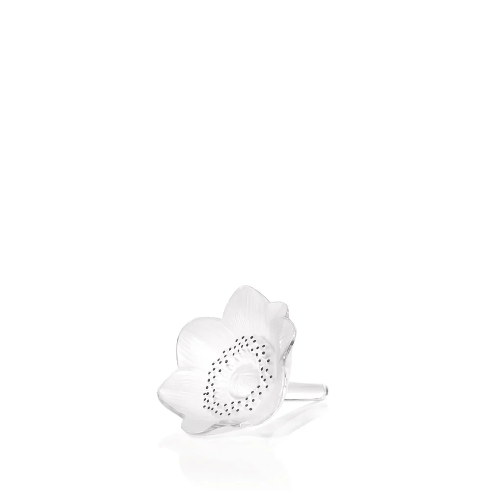 Lalique Anemone Sculpture, Clear Crystal