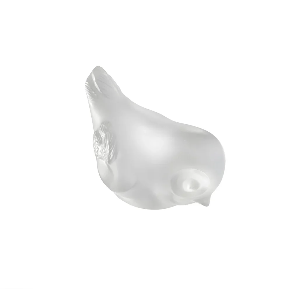 Lalique Piou-Piou head down Sculpture Clear crystal