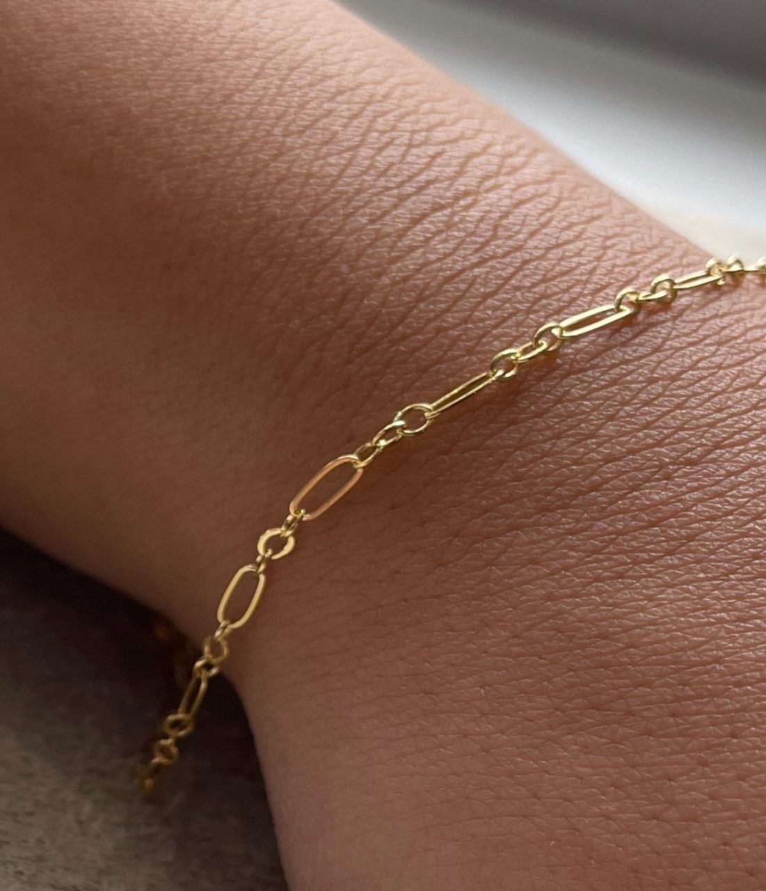 Perma Jewel - Gold Welded Forever Bracelet, Long & Short Chain