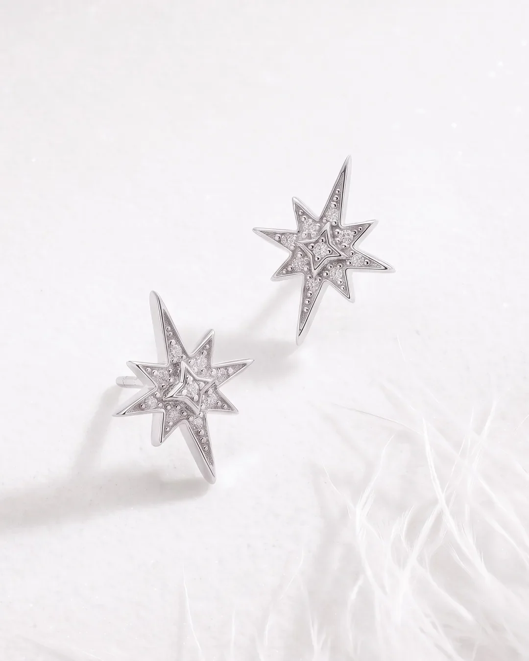 Kit Heath Céleste North Star CZ Stud Earrings