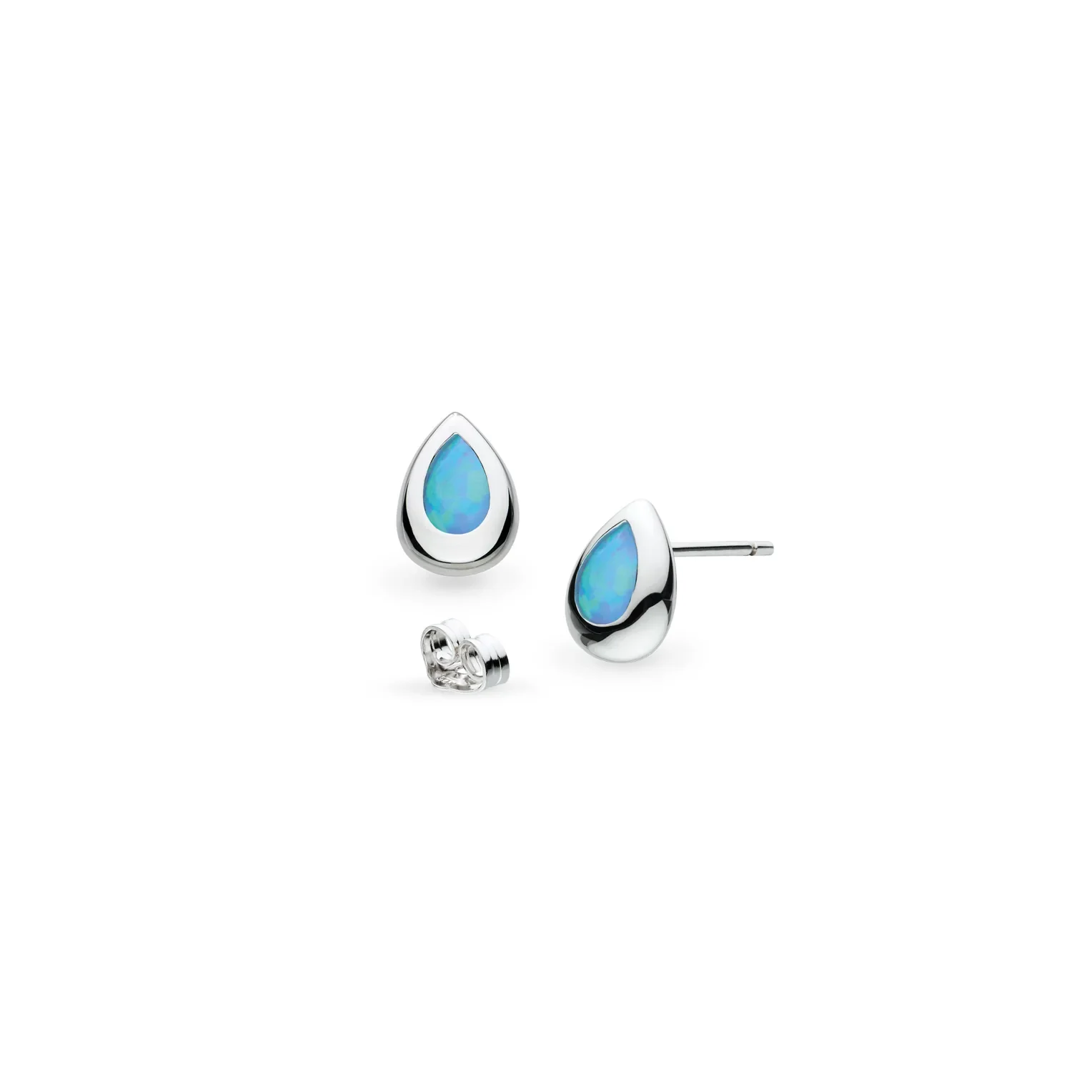 Kit Heath Coast Pebble Blue Opal Stud Earrings