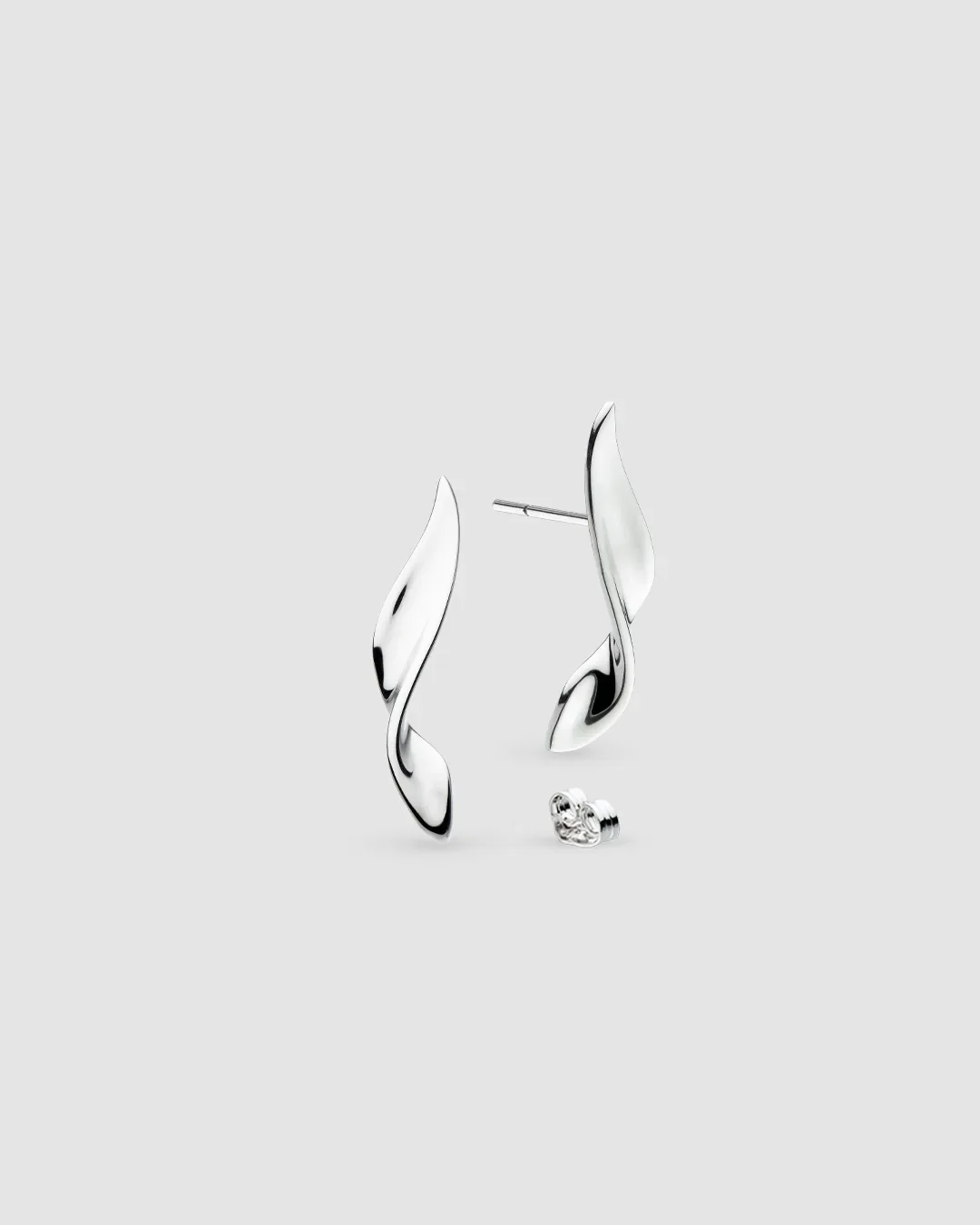 Kit Heath Serenity Curve Long Stud Earrings
