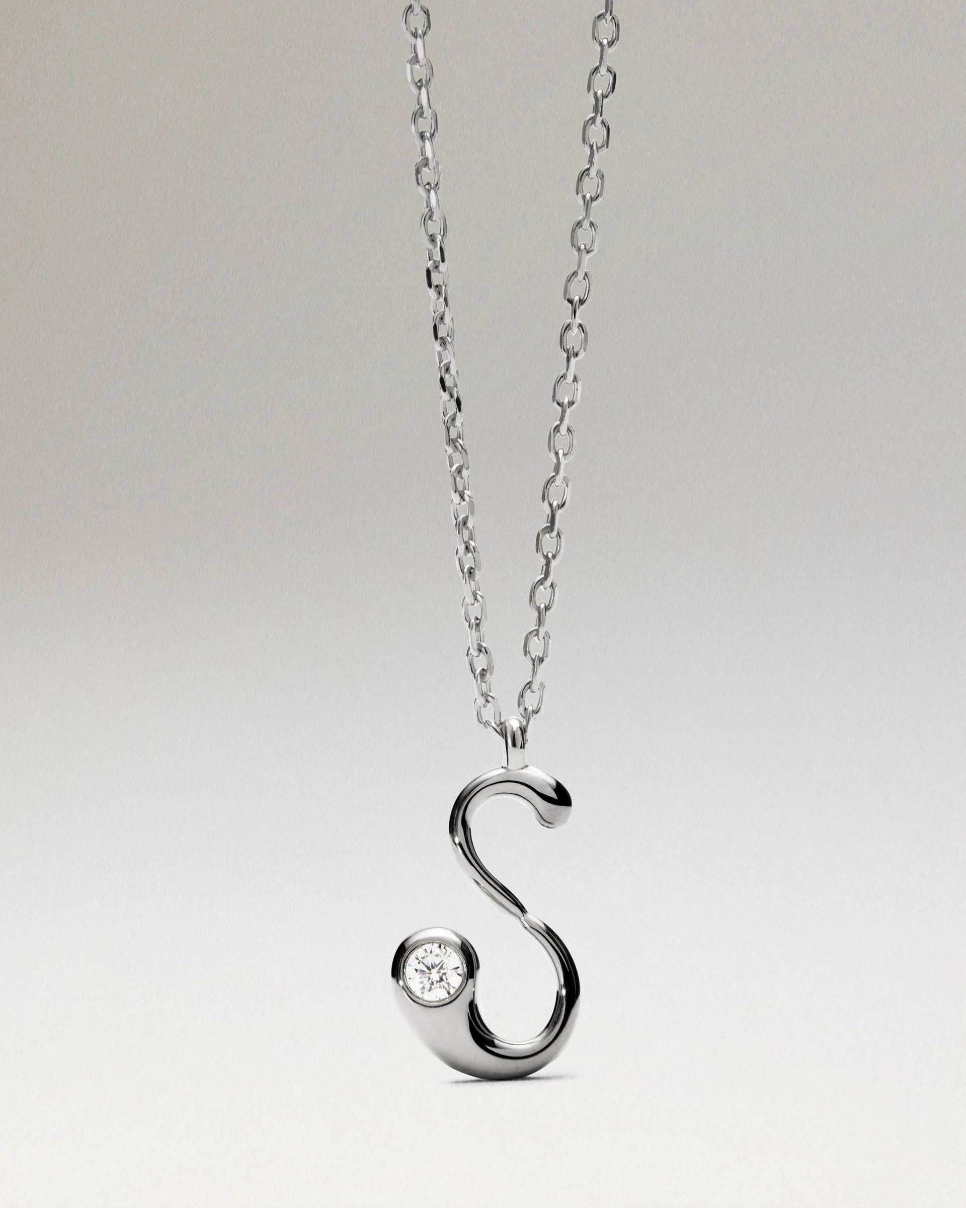 PDPaola Initial Letter Necklace, Sterling Silver