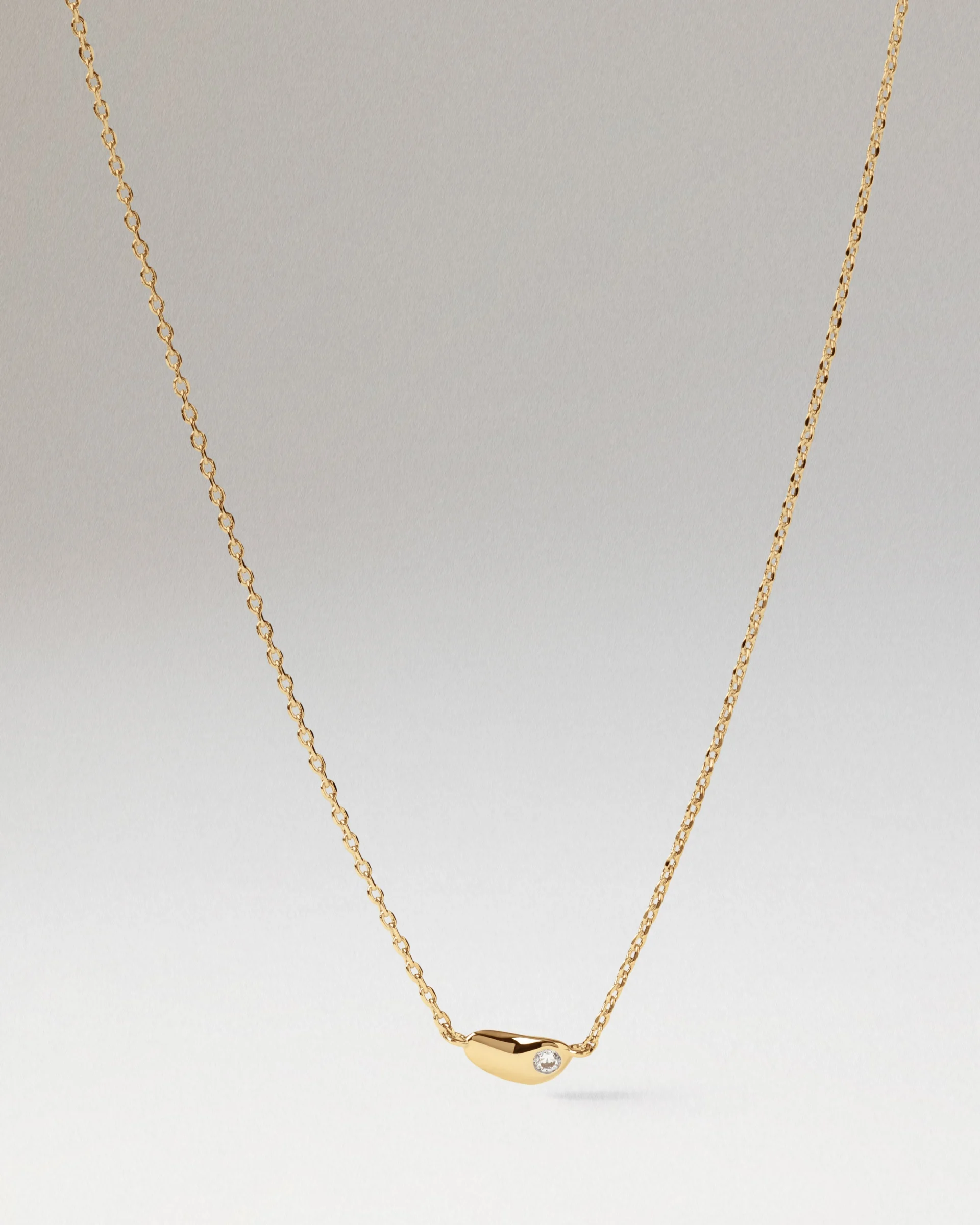 PDPaola Delta Necklace, Gold Plated