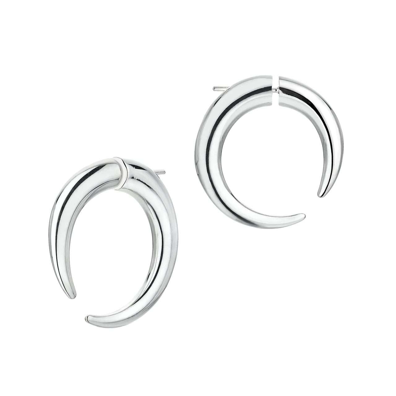 Shaun Leane Silver Large Hoop Earrings : QU041.SSNAEOS