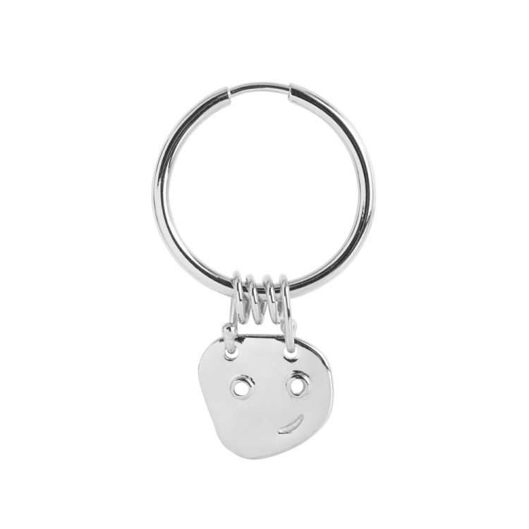 Maria Black Happy Happy Hoop, Silver