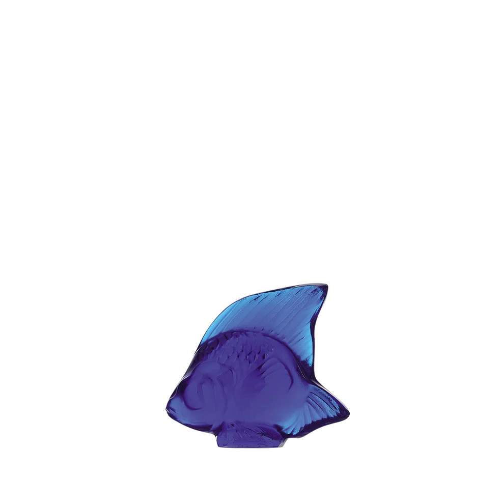 Lalique Fish Sculpture, Cap Ferrat Blue