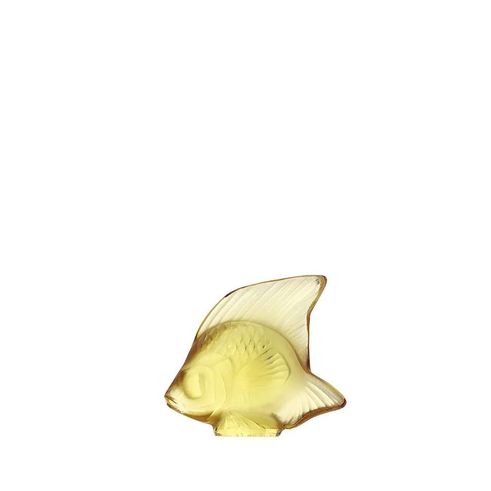 Lalique Fish Sculpture, Yellow : 3002900