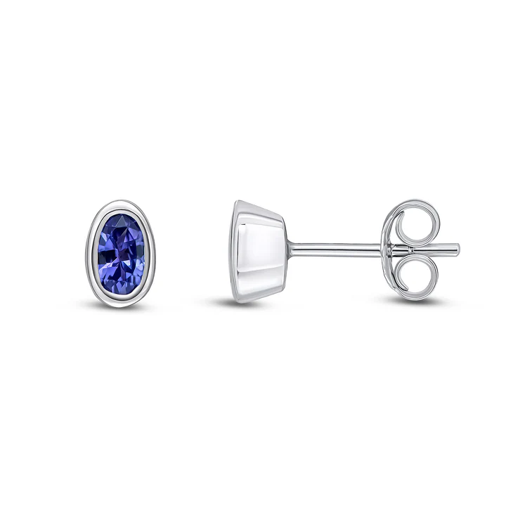 Rivoli 9ct Tanzanite Stud Earrings