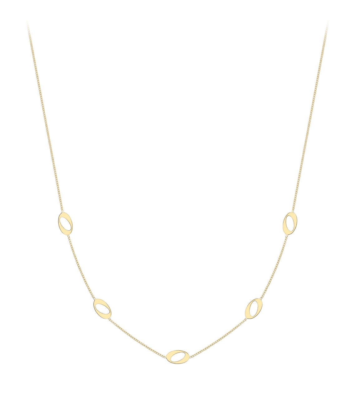 9ct Oval Link Necklace