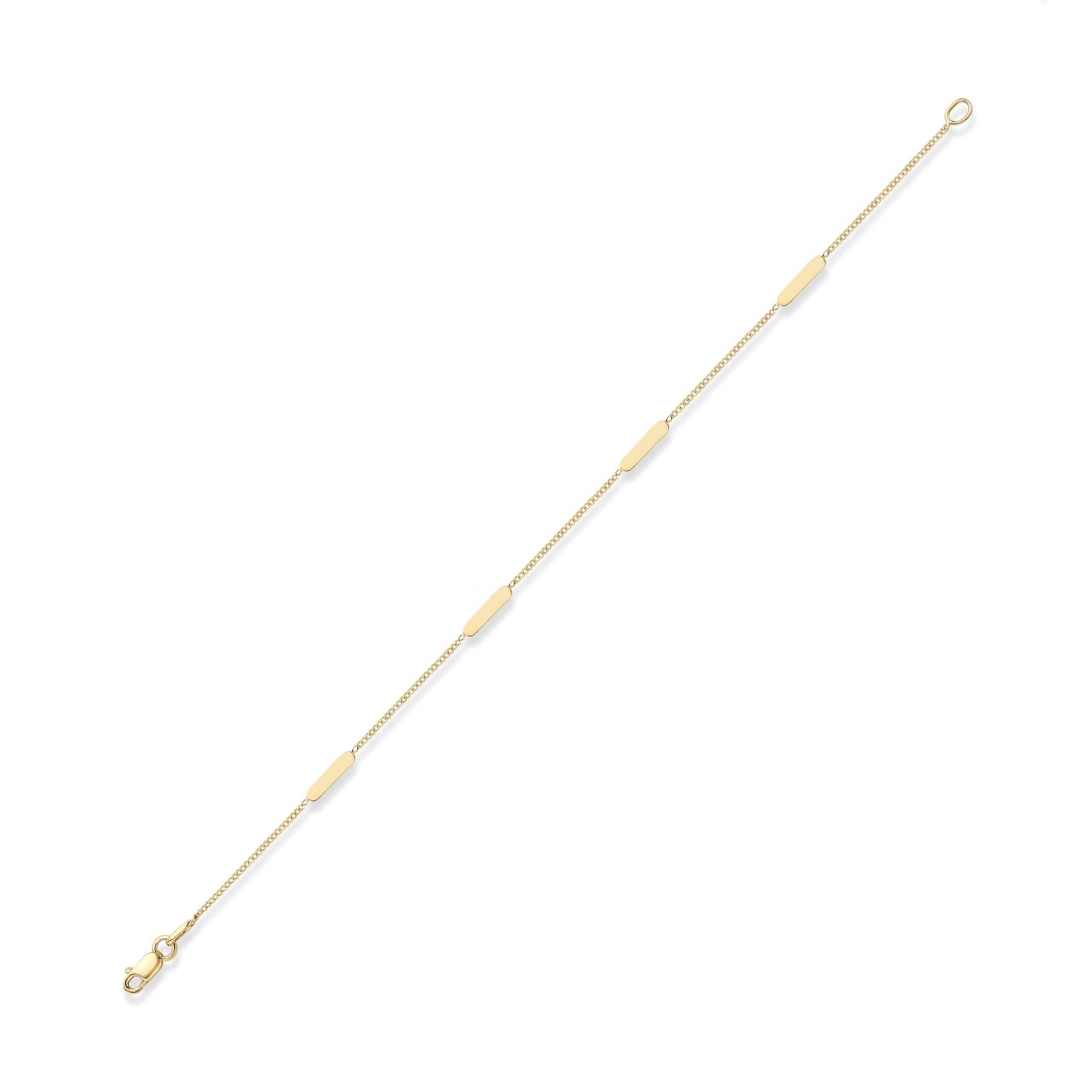 9ct Circular Link Bracelet : 1811341