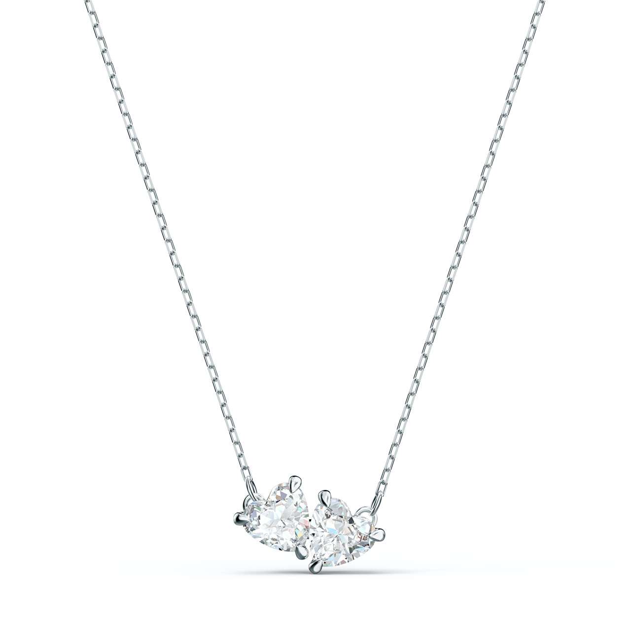 Swarovski Attract Soul Necklace, White, Rhodium plated