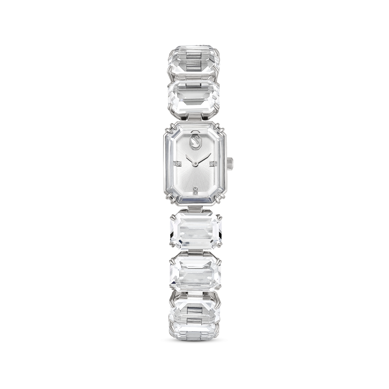 Swarovski Watch, Octagon cut bracelet, White, Stainless steel : 5621173