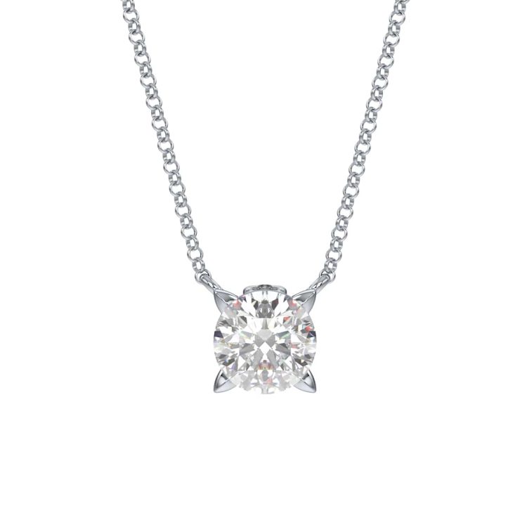Swarovski Eternity pendant Lab-grown diamonds 0.5 ct, Sterling silver