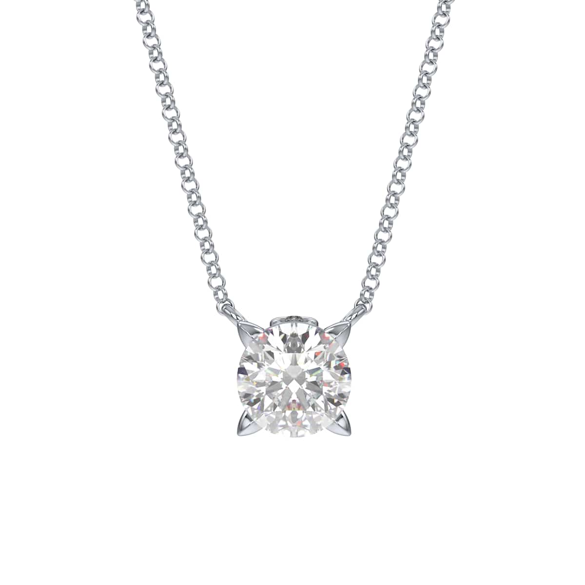 Swarovski Eternity pendant Lab-grown diamonds 0.5 ct, Sterling silver