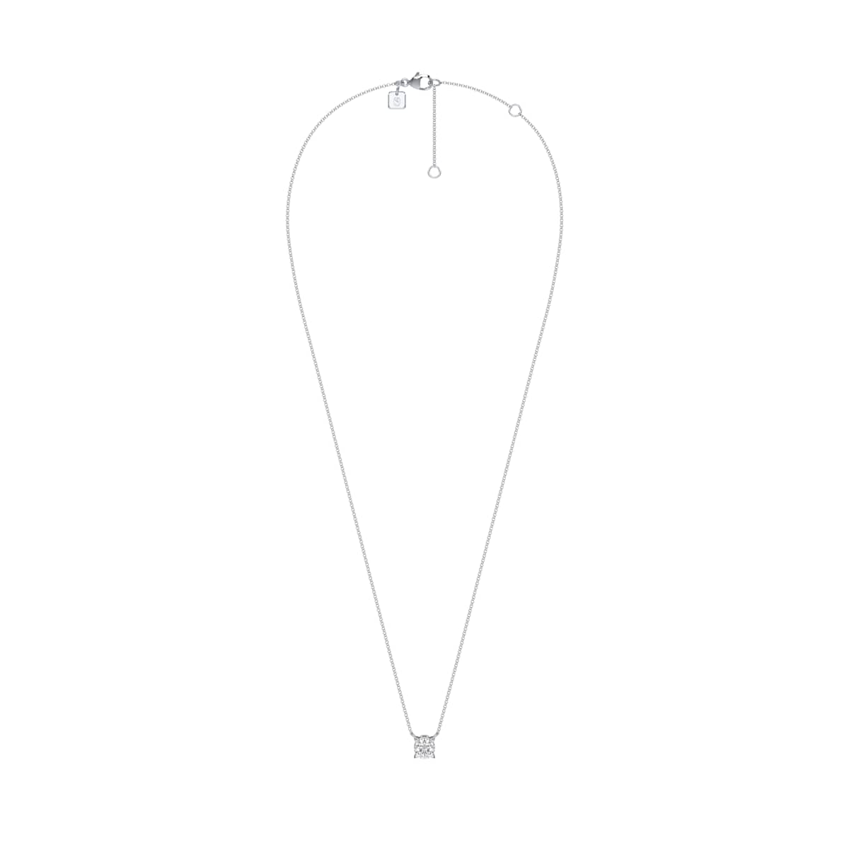 Swarovski Eternity pendant Lab-grown diamonds 0.5 ct, Sterling silver