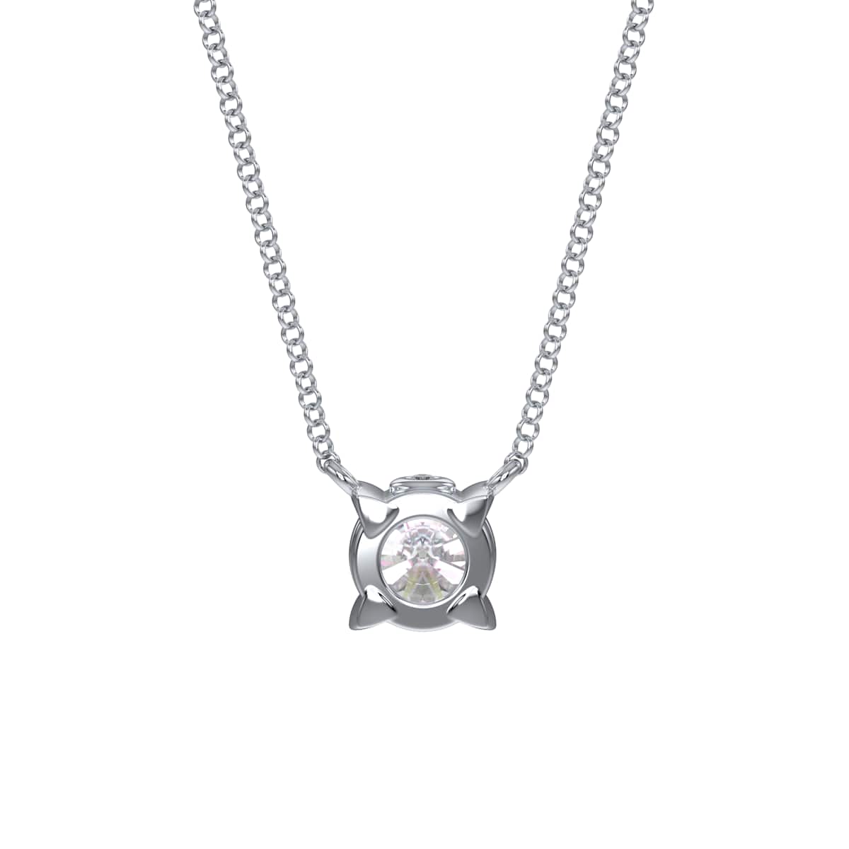 Swarovski Eternity pendant Lab-grown diamonds 0.5 ct, Sterling silver