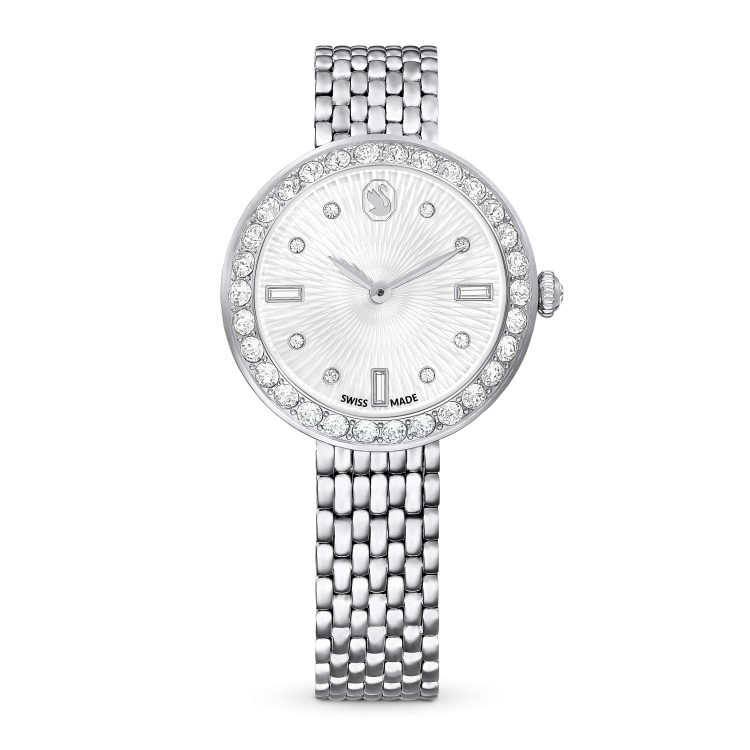Swarovski Certa watch, Swiss Made, Metal bracelet, Silver Tone, Stainless steel