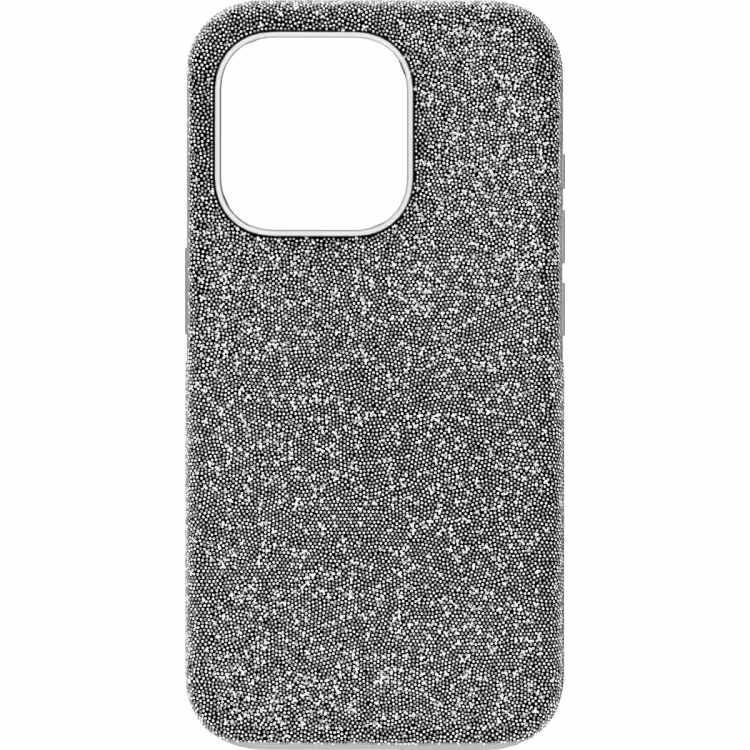 Swarovski High smartphone case, iPhone® 15 Pro, Silver Tone