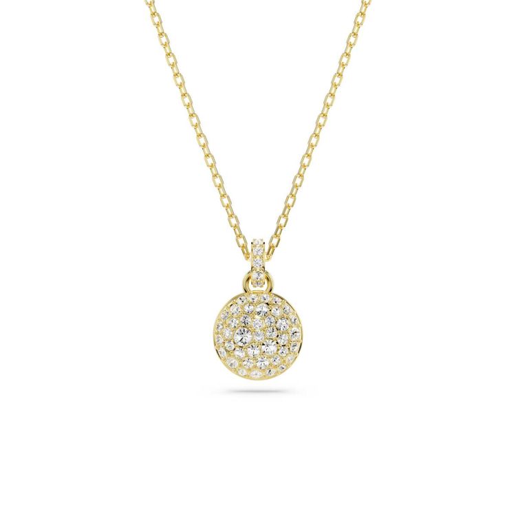 Swarovski Sublima pendant, White, Gold-tone plated