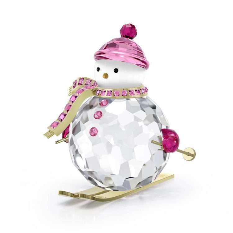 Swarovski Holiday Cheers Dulcis Snowman, Pink