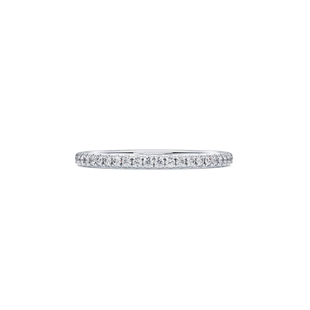 Swarovski Eternity band ring, Lab-grown diamonds 0.2 ct tw, Round shape, 18ct white gold