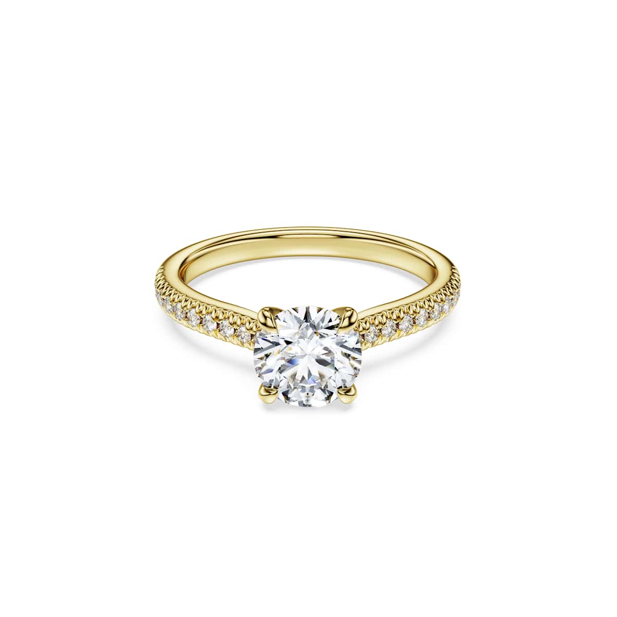 Swarovski Eternity Solitaire Ring Lab-Grown Diamond 1.2 ct tw, 18ct yellow gold
