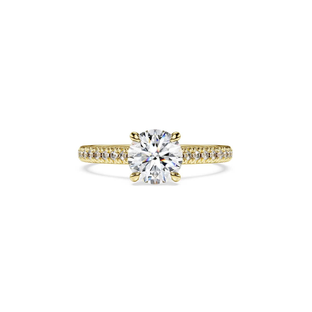 Swarovski Eternity Solitaire Ring Lab-Grown Diamond 1.2 ct tw, 18ct yellow gold