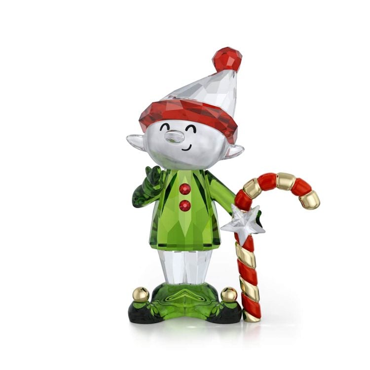 Swarovski Holiday Cheers Dulcis Elf and Candy Cane