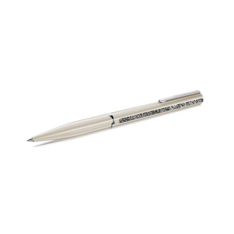 Swarovski Crystal Shimmer Glide ballpoint pen, Beige, Beige lacquered, chrome plated