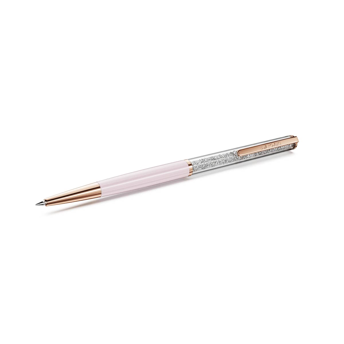 Swarovski Crystalline Silk ballpoint pen, Pink, Pink lacquered, rose gold-tone plated : 5709614
