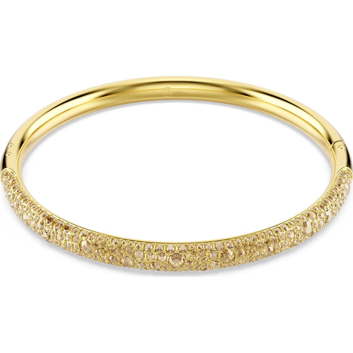 Swarovski Sublima bangle, Snow pavé, Gold tone, Gold-tone plated : 5723337