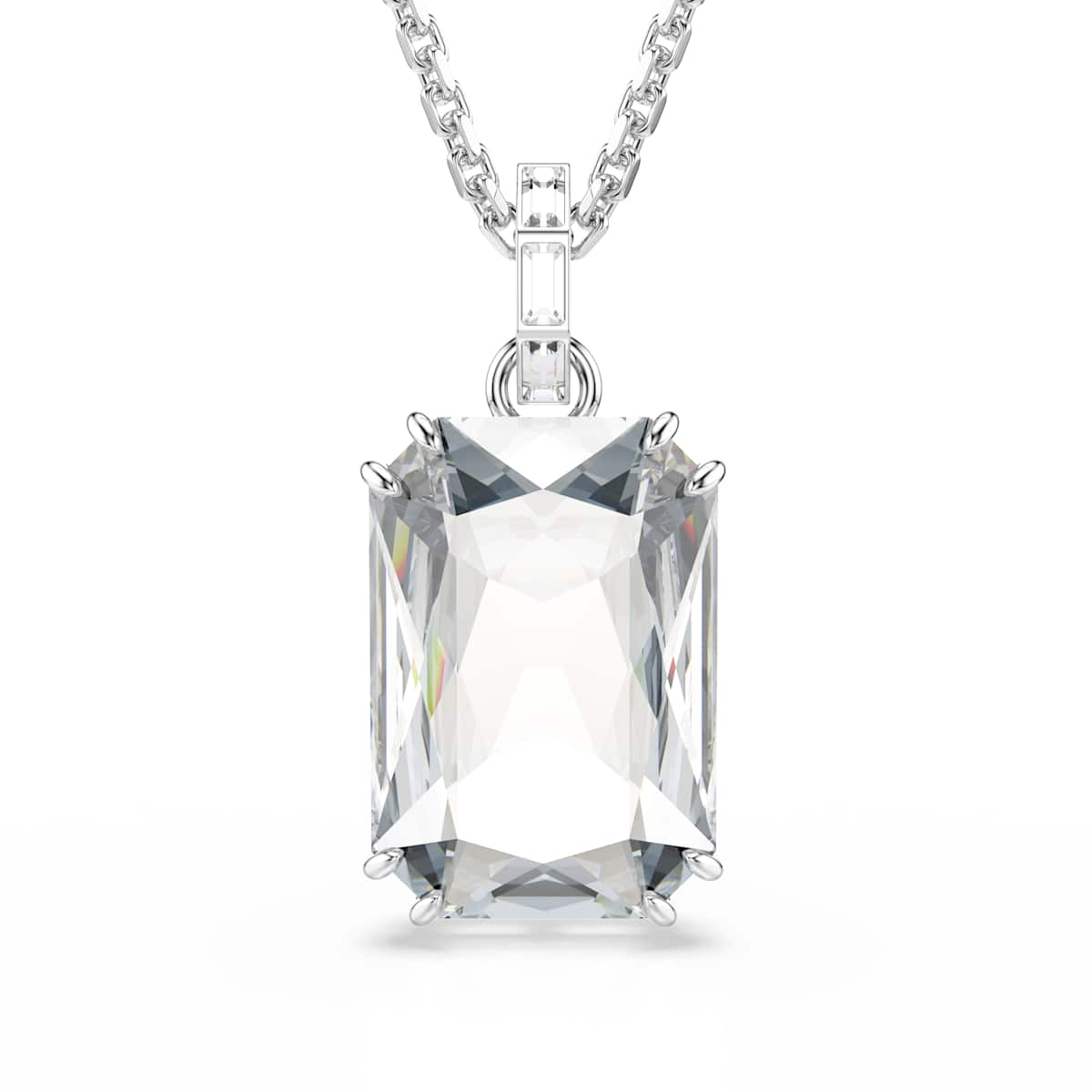 Swarovski Millenia pendant, Octagon cut, White, Rhodium plated : 5725768