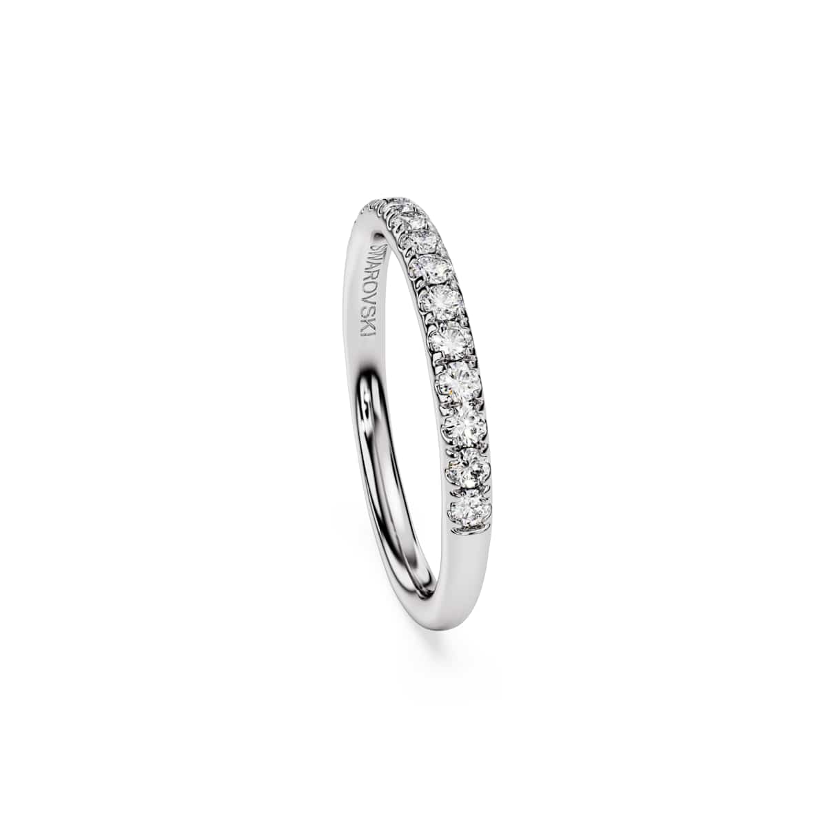 Swarovski Eternity band ring, Lab-grown diamonds 0.4 ct tw, Round shape, Sterling silver