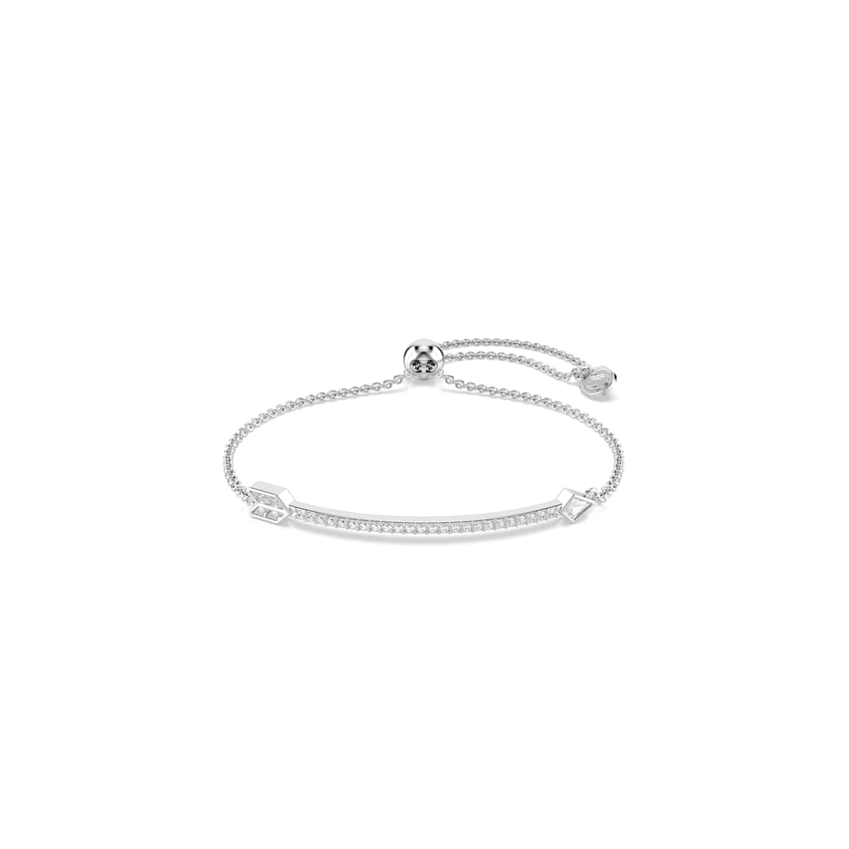 Swarovski Idyllia bracelet, Mixed cuts, Arrow, White, Rhodium plated : 5741523