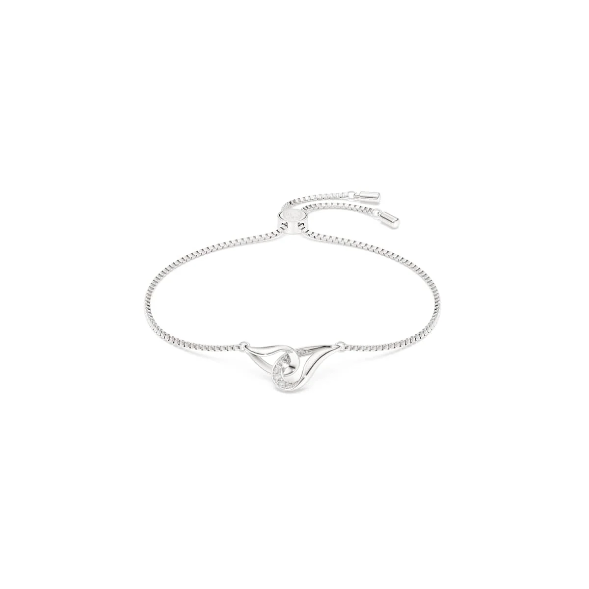 Swarovski Classica bracelet Round cut Interlocking White Sterling silver