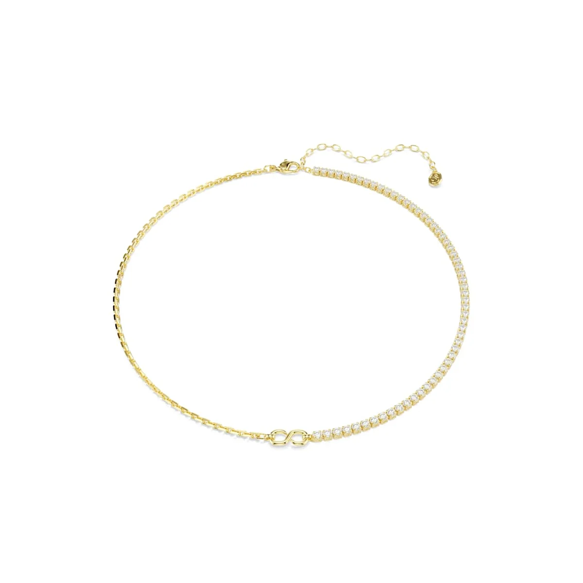 Swarovski Matrix necklace Round cut White 18ct gold finish