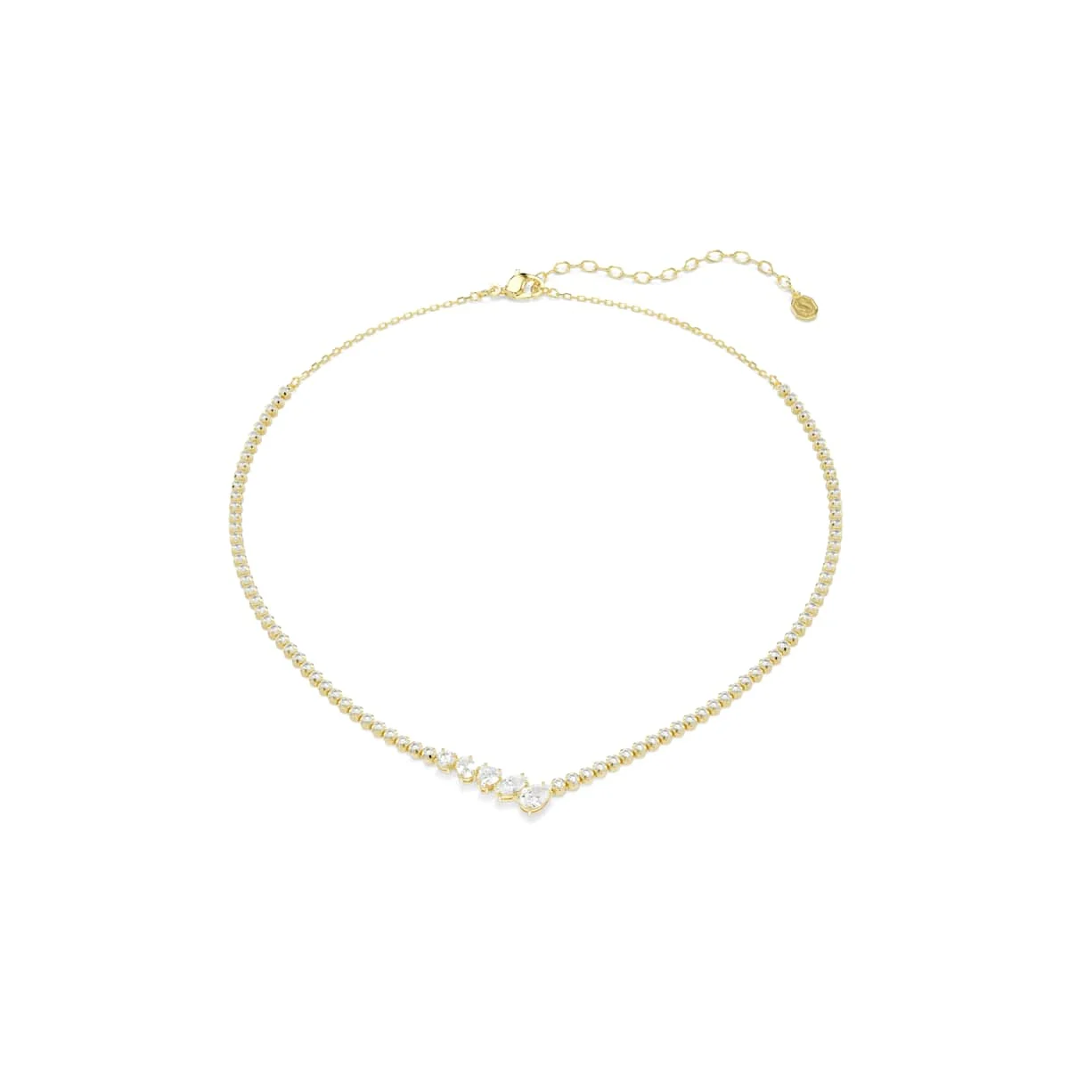 Swarovski Mesmera necklace Mixed cuts White 18ct gold finish