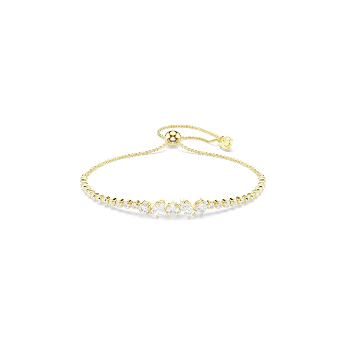 Swarovski Mesmera bracelet Mixed cuts White 18ct gold finish