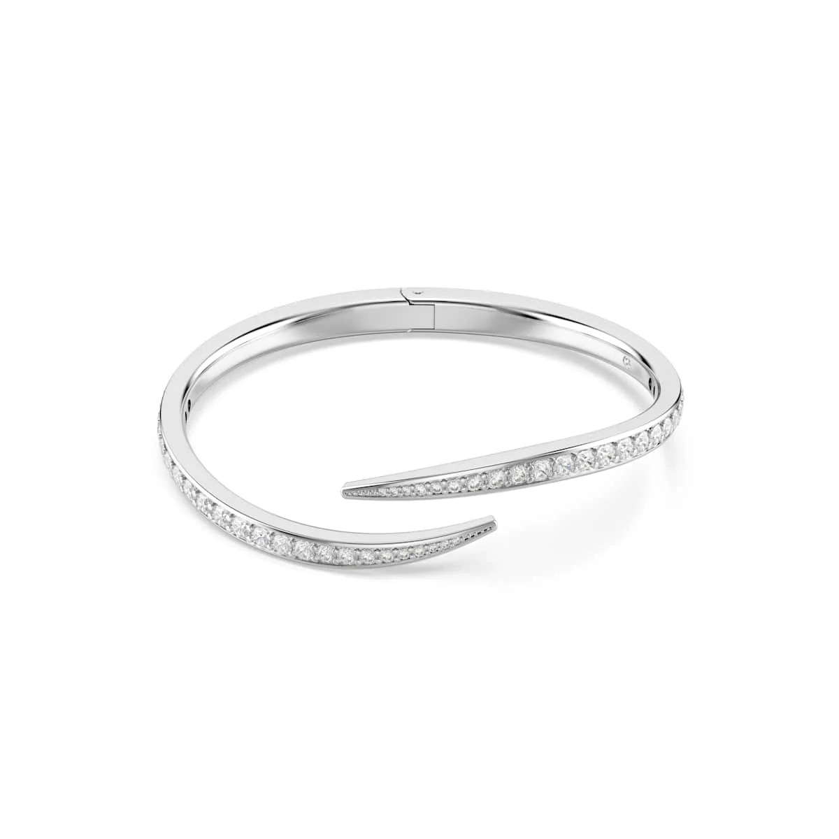 Swarovski Vienna bangle Round cut Swan White Rhodium plated