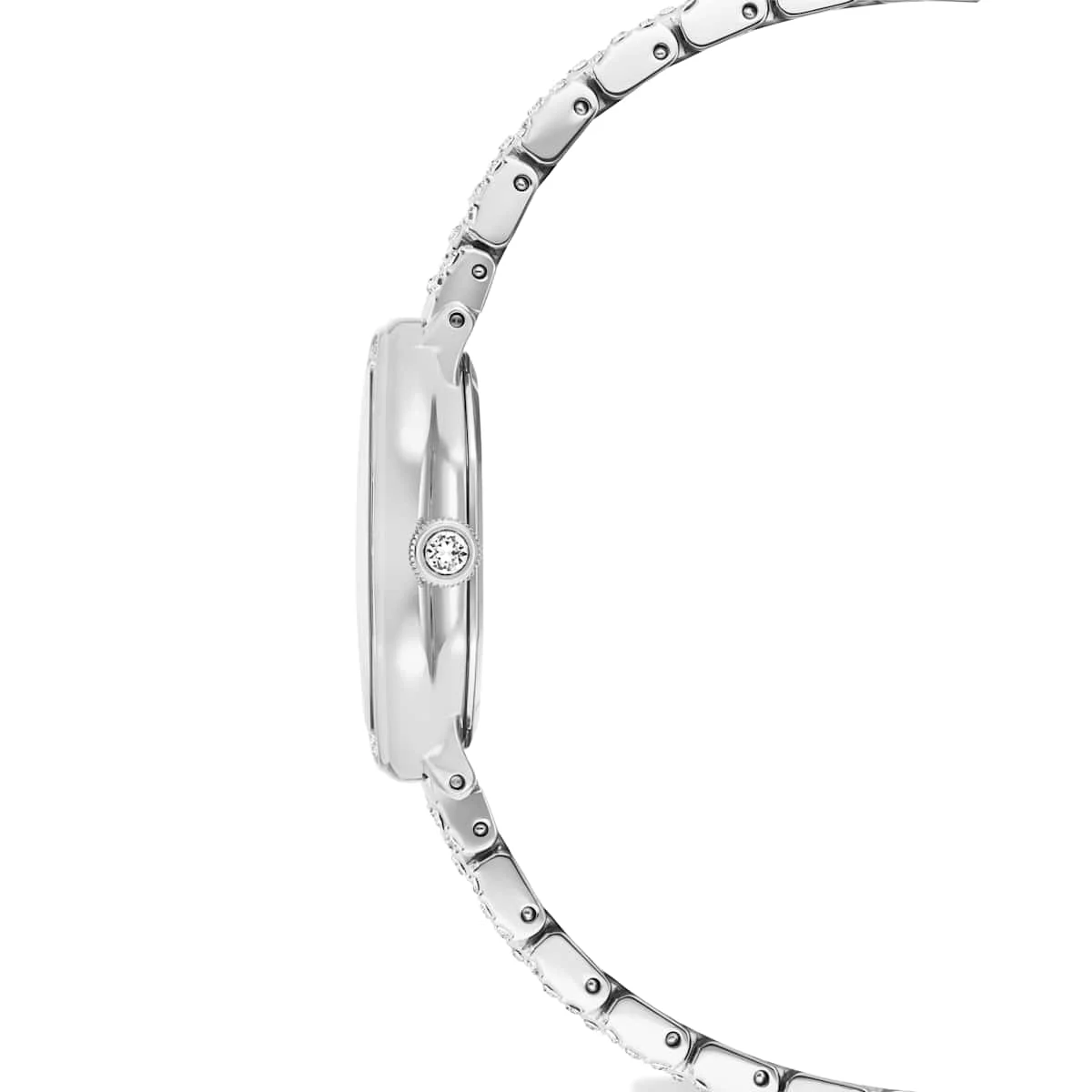 Swarovski Dextera octagon watch Swiss Made Metal bracelet Silver Tone Stainless steel