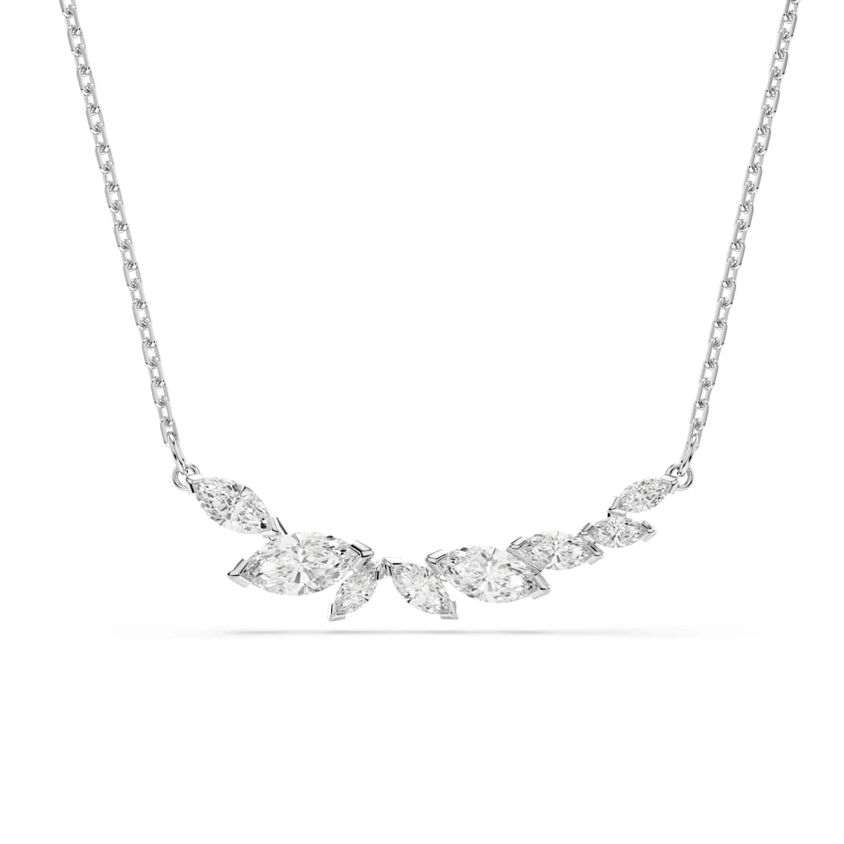 Swarovski Mesmera necklace Marquise cut White Rhodium plated